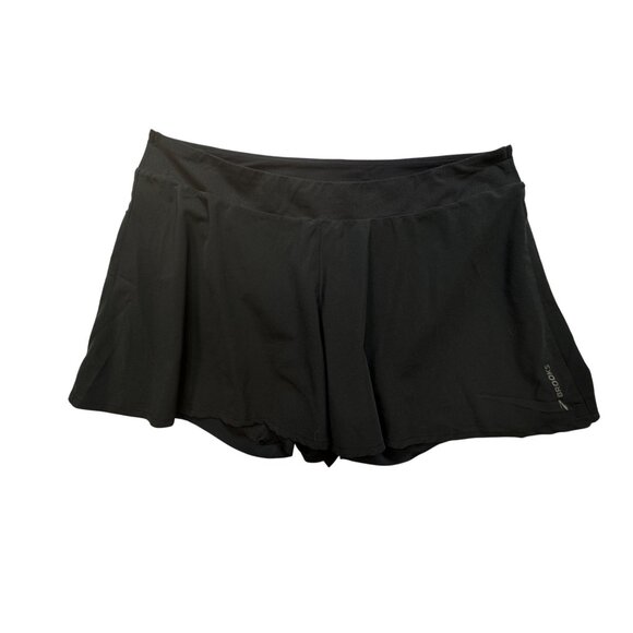 Brooks Womens Athletic Running Skirt With Built-In Shorts Sz XL Black Activewear - Picture 1 of 8